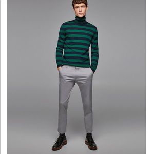 Zara Man Cropped Slim Fit Chino